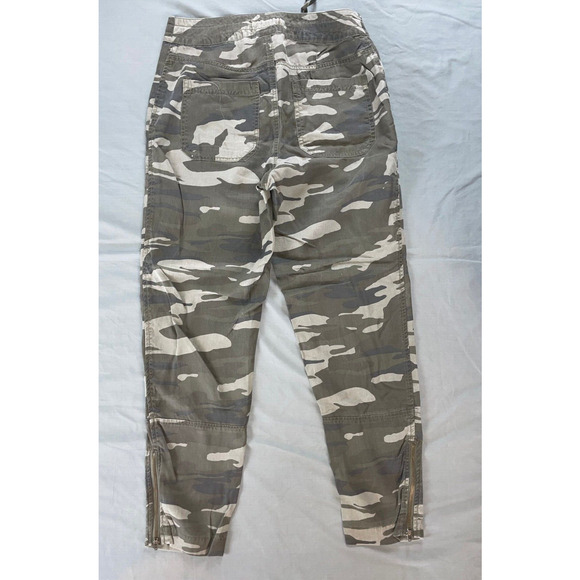Express Lightweight Zip Cuff Surplus Style Camo Pants. Women's Size 0, EUC!! - Picture 4 of 5
